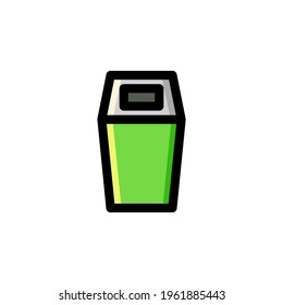 Ilustración vectorial del logotipo del icono de contorno de la bandeja de entrada
