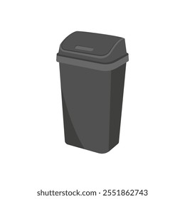 Trash Bin Flat Icon, Vector illustration