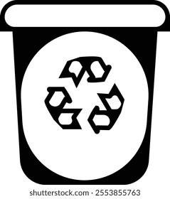 Trash bin Garbage icon in flat line. vector for apps or web trash dustbin sign icon isolated on transparent background elements Waste Disposal, Waste Management, Landfill, Can, Dumping, Dumpster