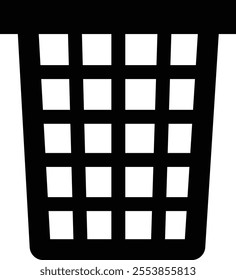 Trash bin Garbage icon in flat. vector for apps or web trash dustbin sign icon isolated on transparent background elements Waste Disposal, Waste Management, Landfill, Can, Dumping, Dumpster