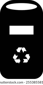 Trash bin Garbage icon in flat. vector for apps or web trash dustbin sign icon isolated on transparent background elements Waste Disposal, Waste Management, Landfill, Can, Dumping, Dumpster