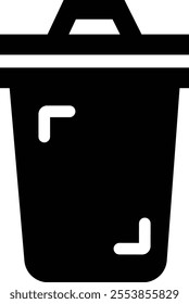 Trash bin Garbage icon in flat. vector for apps or web trash dustbin sign icon isolated on transparent background elements Waste Disposal, Waste Management, Landfill, Can, Dumping, Dumpster