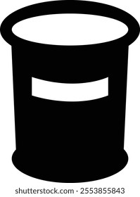 Trash bin Garbage icon in flat. vector for apps or web trash dustbin sign icon isolated on transparent background elements Waste Disposal, Waste Management, Landfill, Can, Dumping, Dumpster