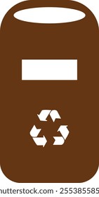 Trash bin Garbage icon in flat. vector for apps or web trash dustbin sign icon isolated on transparent background elements Waste Disposal, Waste Management, Landfill, Can, Dumping, Dumpster