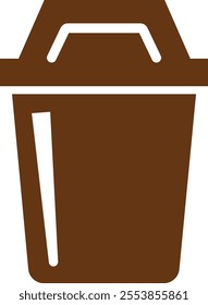 Trash bin Garbage icon in flat. vector for apps or web trash dustbin sign icon isolated on transparent background elements Waste Disposal, Waste Management, Landfill, Can, Dumping, Dumpster