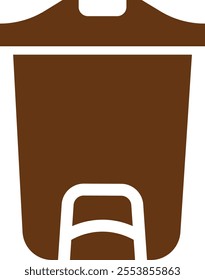 Trash bin Garbage icon in flat. vector for apps or web trash dustbin sign icon isolated on transparent background elements Waste Disposal, Waste Management, Landfill, Can, Dumping, Dumpster