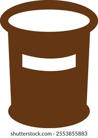 Trash bin Garbage icon in flat. vector for apps or web trash dustbin sign icon isolated on transparent background elements Waste Disposal, Waste Management, Landfill, Can, Dumping, Dumpster