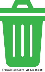 Trash bin Garbage icon in flat. vector for apps or web trash dustbin sign icon isolated on transparent background elements Waste Disposal, Waste Management, Landfill, Can, Dumping, Dumpster