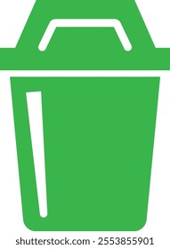 Trash bin Garbage icon in flat. vector for apps or web trash dustbin sign icon isolated on transparent background elements Waste Disposal, Waste Management, Landfill, Can, Dumping, Dumpster