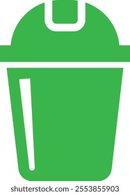 Trash bin Garbage icon in flat. vector for apps or web trash dustbin sign icon isolated on transparent background elements Waste Disposal, Waste Management, Landfill, Can, Dumping, Dumpster