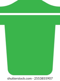 Trash bin Garbage icon in flat. vector for apps or web trash dustbin sign icon isolated on transparent background elements Waste Disposal, Waste Management, Landfill, Can, Dumping, Dumpster