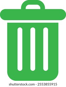 Trash bin Garbage icon in flat. vector for apps or web trash dustbin sign icon isolated on transparent background elements Waste Disposal, Waste Management, Landfill, Can, Dumping, Dumpster