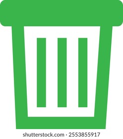 Trash bin Garbage icon in flat. vector for apps or web trash dustbin sign icon isolated on transparent background elements Waste Disposal, Waste Management, Landfill, Can, Dumping, Dumpster