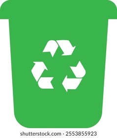 Trash bin Garbage icon in flat. vector for apps or web trash dustbin sign icon isolated on transparent background elements Waste Disposal, Waste Management, Landfill, Can, Dumping, Dumpster