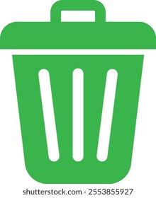 Trash bin Garbage icon in flat. vector for apps or web trash dustbin sign icon isolated on transparent background elements Waste Disposal, Waste Management, Landfill, Can, Dumping, Dumpster