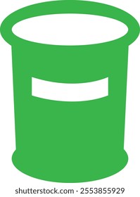 Trash bin Garbage icon in flat. vector for apps or web trash dustbin sign icon isolated on transparent background elements Waste Disposal, Waste Management, Landfill, Can, Dumping, Dumpster