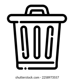 trash bin garbage recycle eco ecology icon