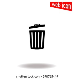 Trash bin icon.