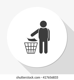 Trash bin icon.