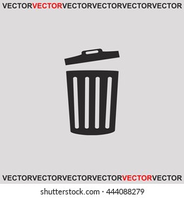 Trash bin icon.