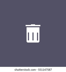 Trash bin icon