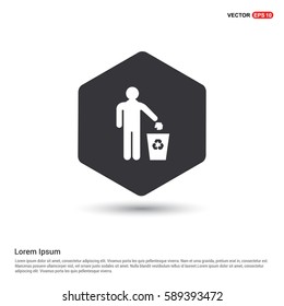 Trash bin icon