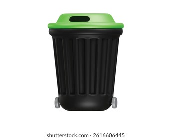  trash bin icon 3d illustration render

