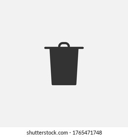 Trash bin icon. Bucket symbol modern, simple, vector, icon for website design, mobile app, ui. Vector Illustration