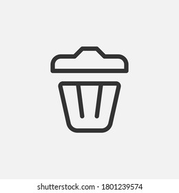 Trash bin icon. Bucket symbol modern, simple, vector, icon for website design, mobile app, ui. Vector Illustration
