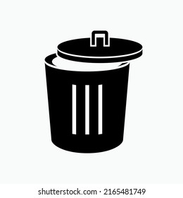 Trash Bin Icon. Delete, Keep Clean Symbol - Vector.