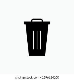 Trash Bin Icon. Delete Symbol. Applied for Design, Presentation, Website or Apps Elements - Vector.