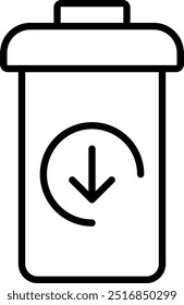 Trash Bin icon design for personal commercial use