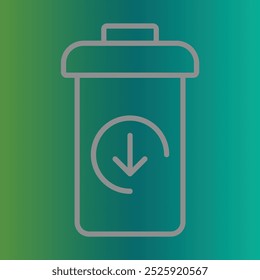 Trash Bin icon design for personal commercial use