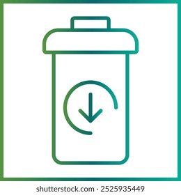 Trash Bin icon design for personal commercial use