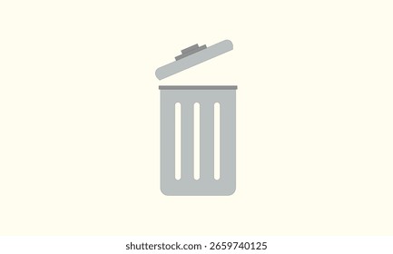 Diseño de icono de papelera para su uso.