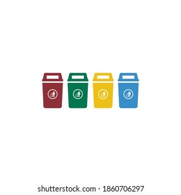 Design des Mülleimer-Symbols, Vektorgrafik