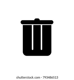 trash bin icon. Elements garbage icon. Premium quality graphic design icon. Baby Signs, outline symbols collection icon for websites, web design, mobile app on white background