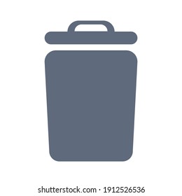 Trash bin icon for graphic design projects