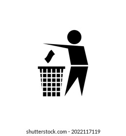 Trash bin icon great for any use. Vector EPS10.