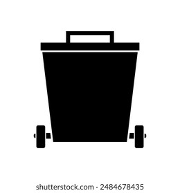 Icono de papelera ilustrado en Vector