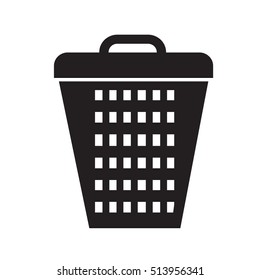 trash bin icon illustration design