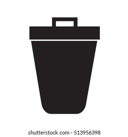 trash bin icon illustration design
