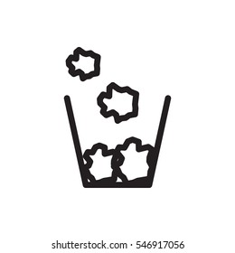trash bin icon illustration isolated vector sign symbol