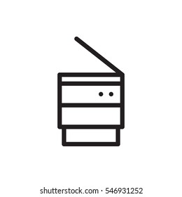 trash bin icon illustration isolated vector sign symbol