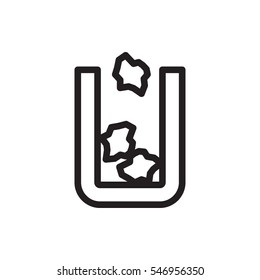 trash bin icon illustration isolated vector sign symbol