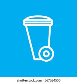 trash bin icon illustration isolated vector sign symbol