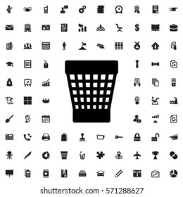 trash bin icon illustration isolated vector sign symbol
