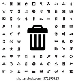 trash bin icon illustration isolated vector sign symbol