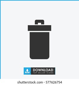 trash bin icon illustration isolated vector sign symbol