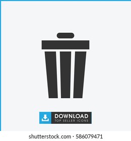 trash bin icon illustration isolated vector sign symbol
